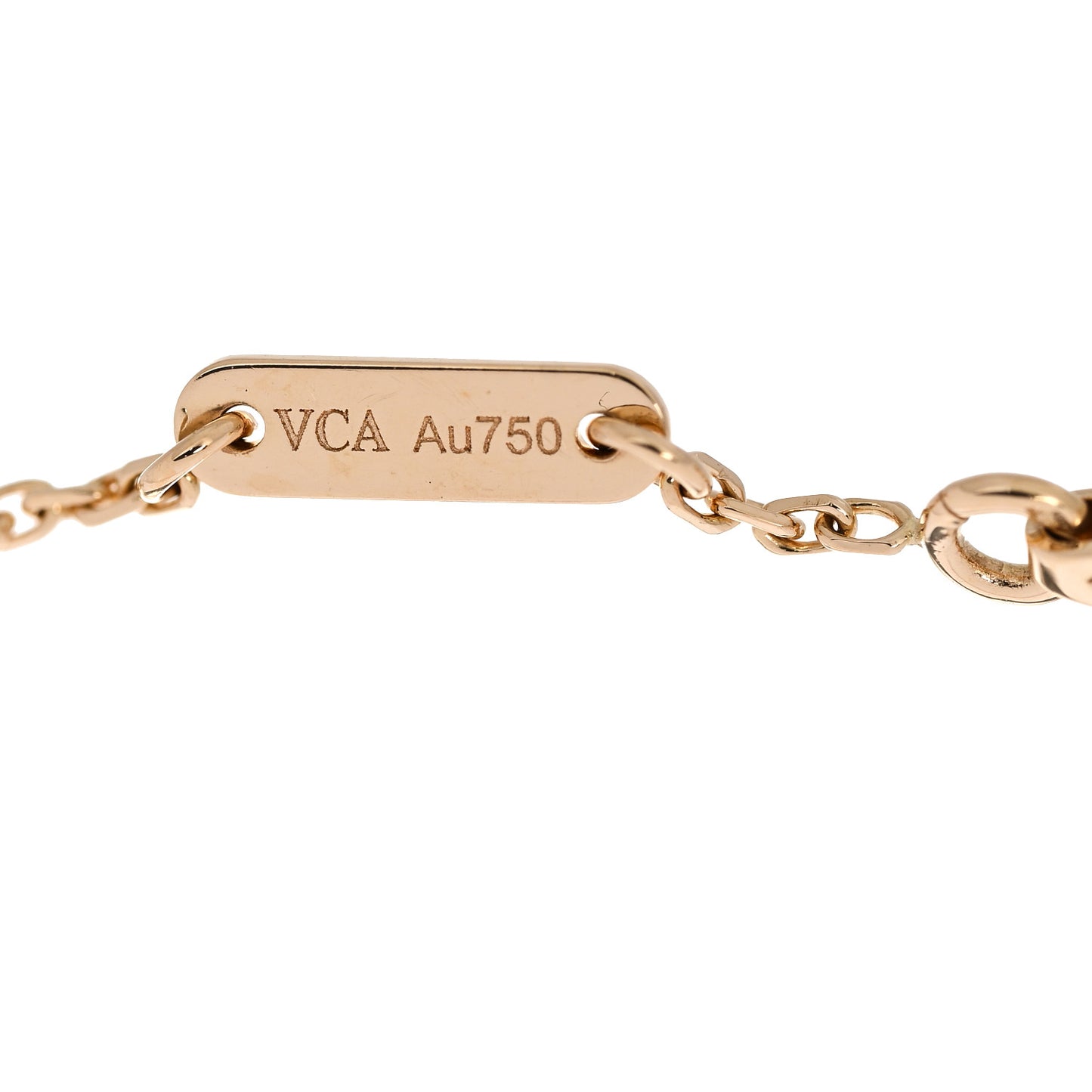 18K Yellow Gold Mother of Pearl Sweet Alhambra Bracelet