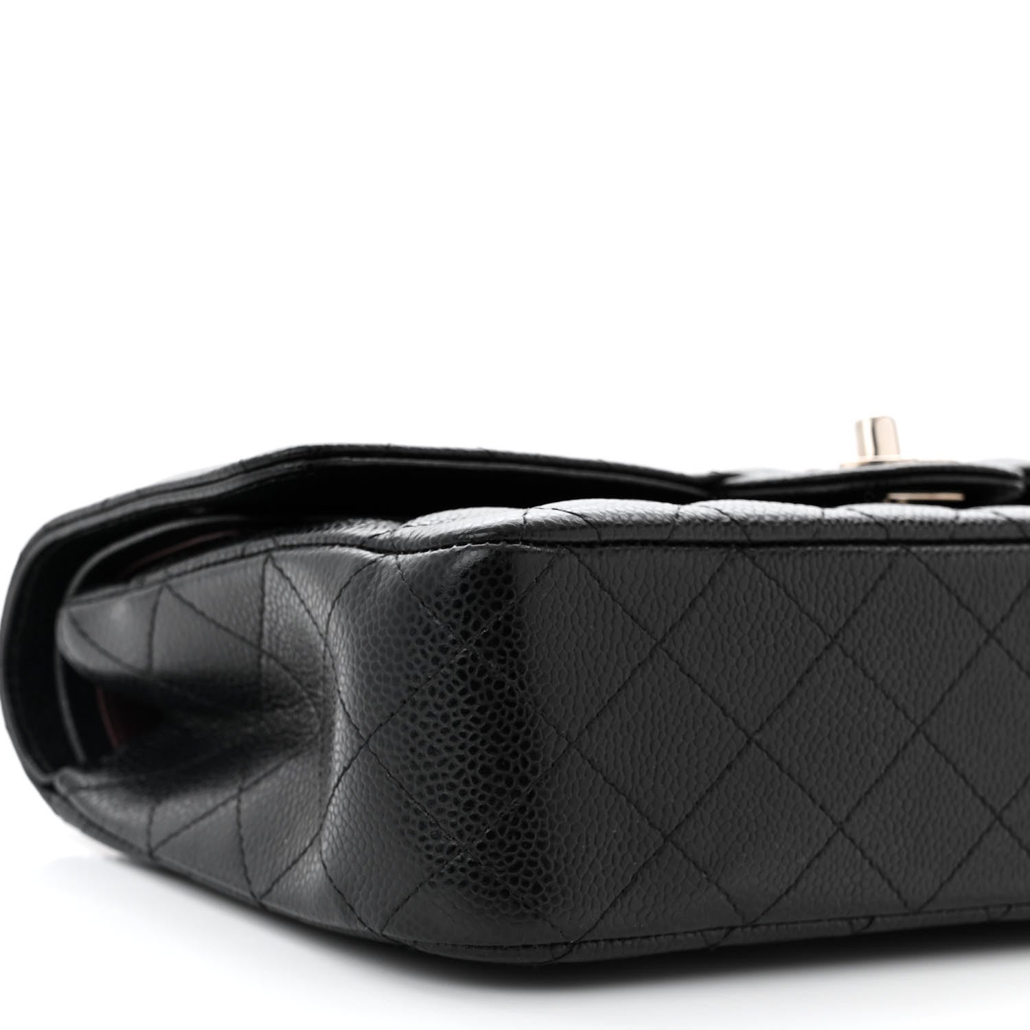 Chanel Caviar Quilted Medium Double Flap Black 9 of 12