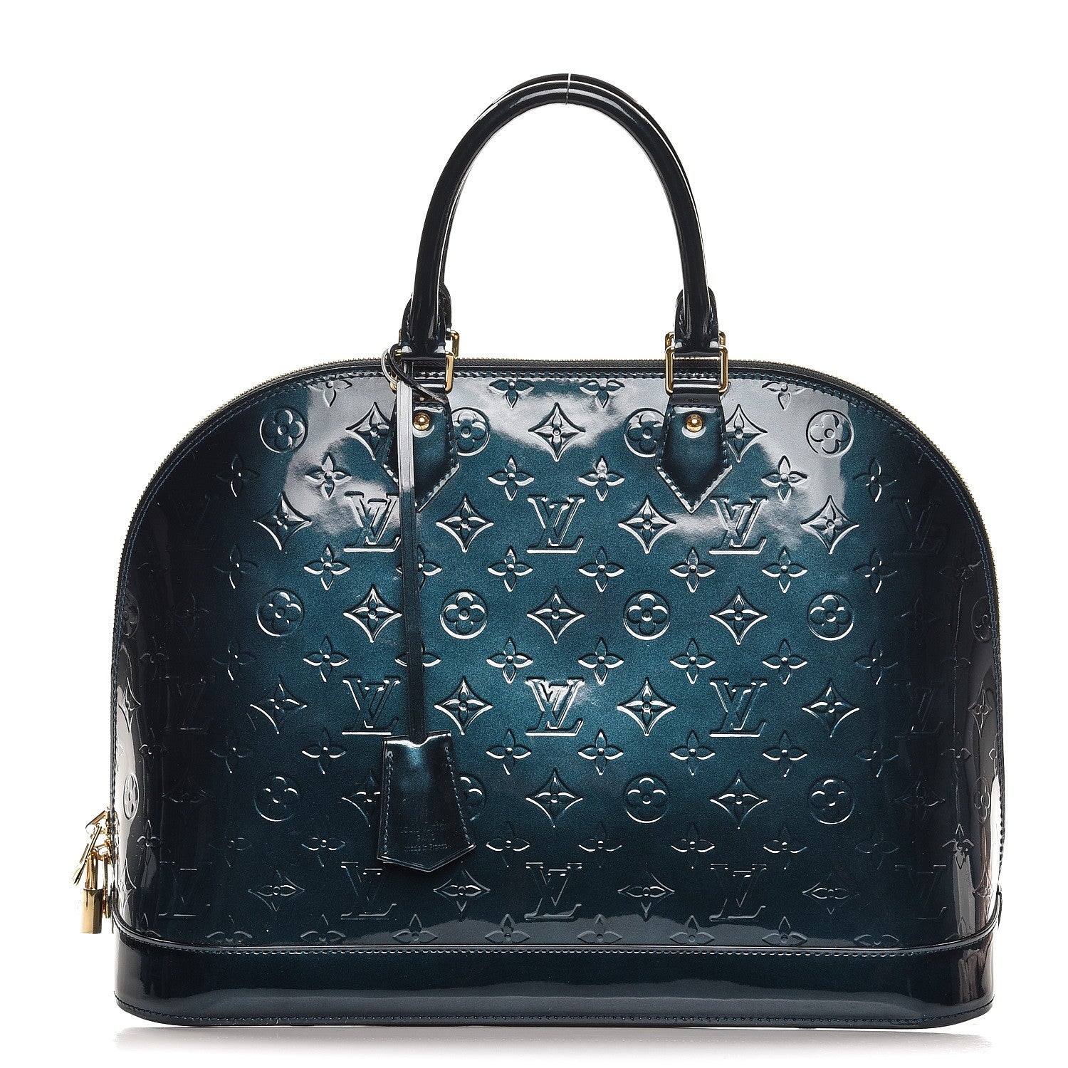 Louis Vuitton Vernis Alma GM Blue Nuit 1 of 9