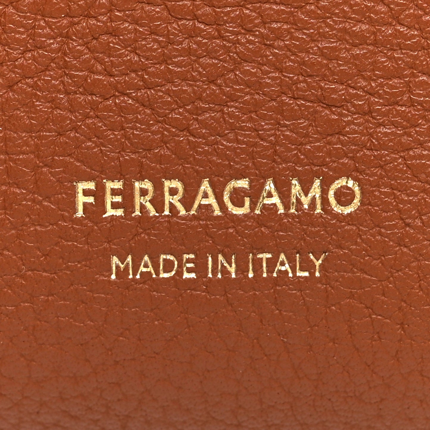 Grained Calfskin V Hobo Cognac
