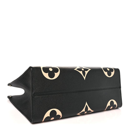 Louis Vuitton Empreinte Monogram Giant Onthego GM Black Beige 4 of 9
