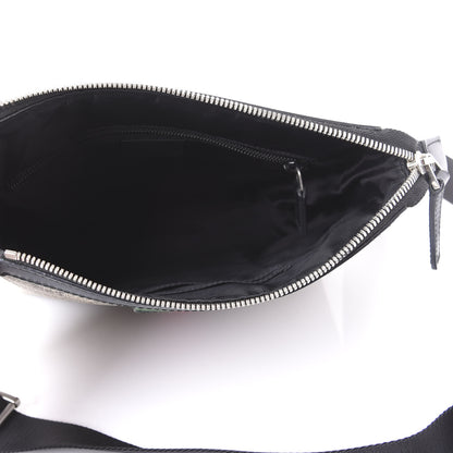 Gucci GG Supreme Monogram Web Messenger Bag Black 4 of 9