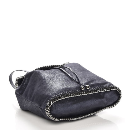 Stella McCartney Shaggy Deer Falabella Backpack Metallic Blue 4 of 7