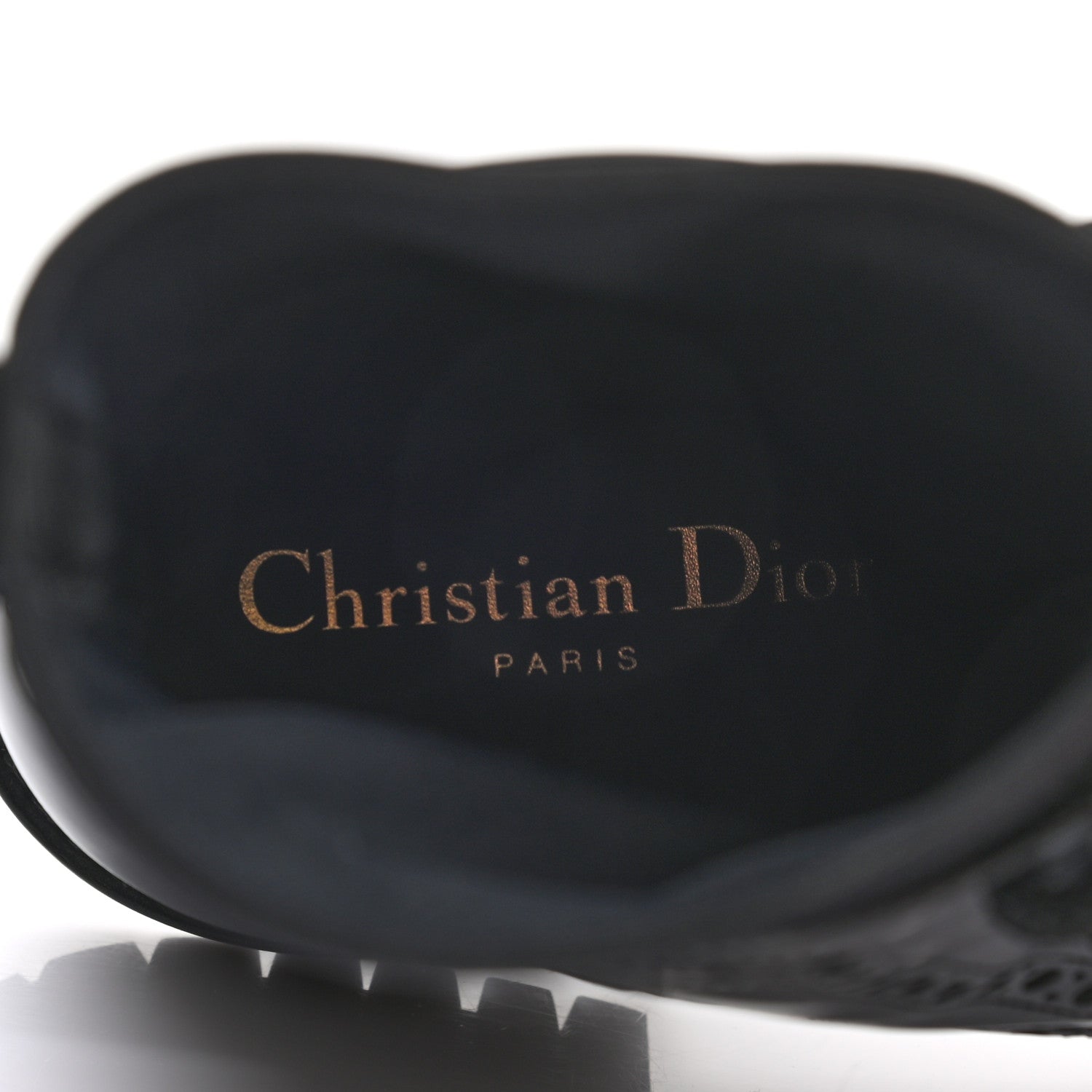 Christian Dior Calfskin Tartan D-Order Low Boot 36.5 Black White 7 of 8
