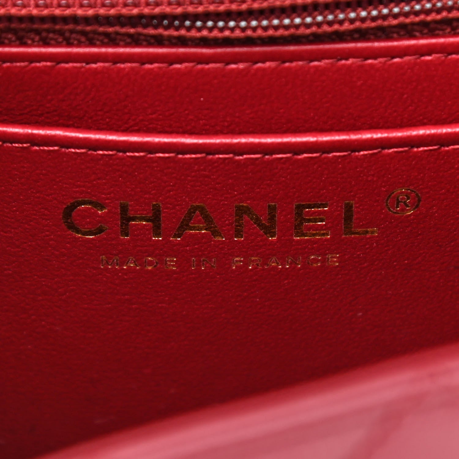 Chanel Lambskin Quilted Mini Rectangular Flap Burgundy 5 of 10