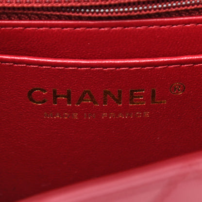 Chanel Lambskin Quilted Mini Rectangular Flap Burgundy 5 of 10
