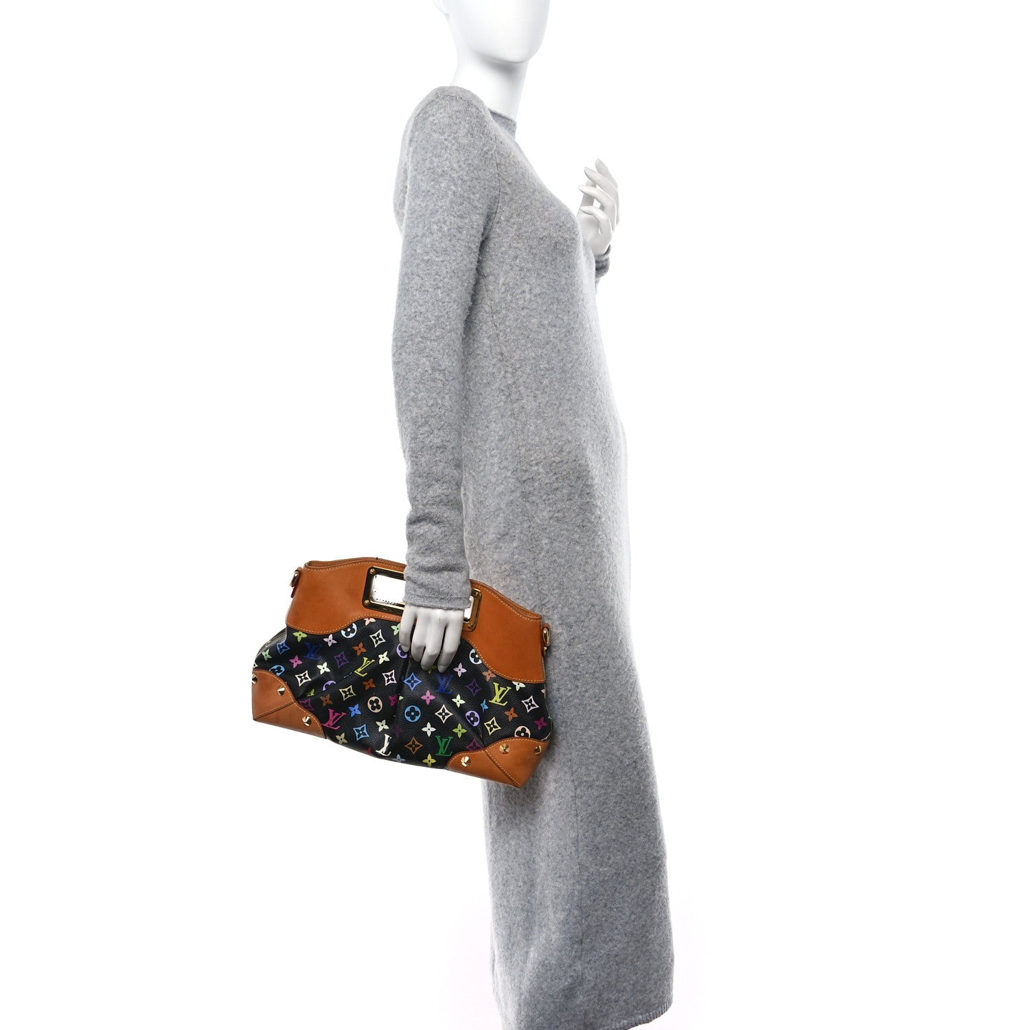 Louis Vuitton Monogram Multicolor Judy GM Black 2 of 12