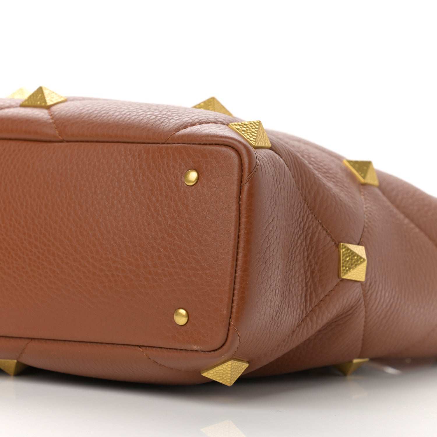 Valentino Garavani Grained Calfskin Large Roman Stud Tote Selleria 9 of 10