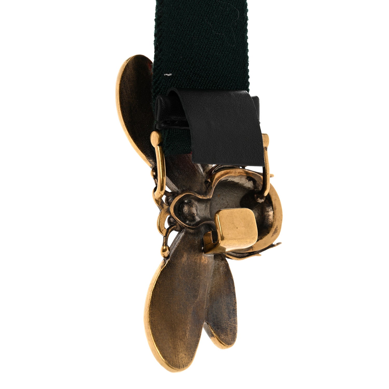 Gucci Web Queen Margaret Bee Belt 75 30 Red Green 5 of 5