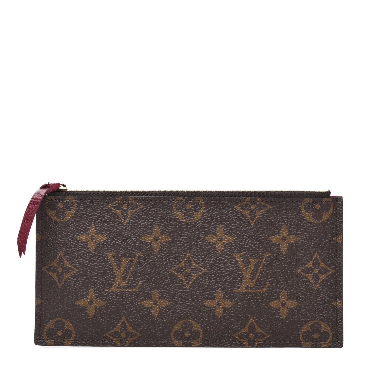 Monogram Felicie Chain Wallet Zippered Insert Fuchsia