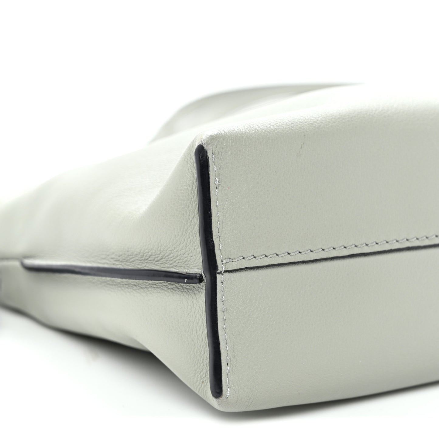 Calfskin Mini Flamenco Knot Clutch Ash Grey