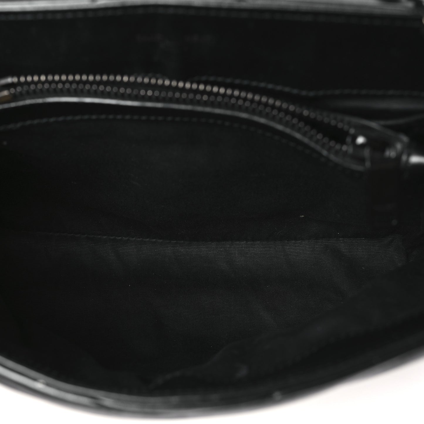 Calfskin Y Quilted Monogram Monochrome Small Loulou Chain Satchel Black