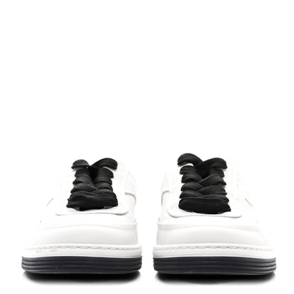 Chanel Calfskin CC Womens Sneakers 39.5 White Black 2 of 8