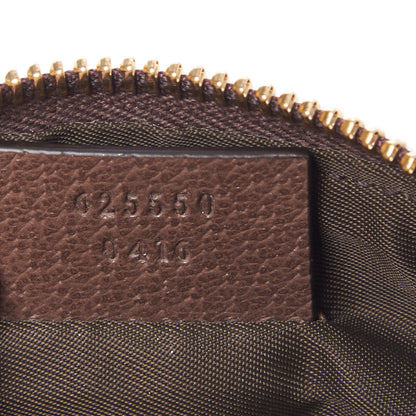 Gucci GG Supreme Monogram Textured Calfskin Web Medium Ophidia Cosmetic Case Beige Ebony New Acero 9 of 9