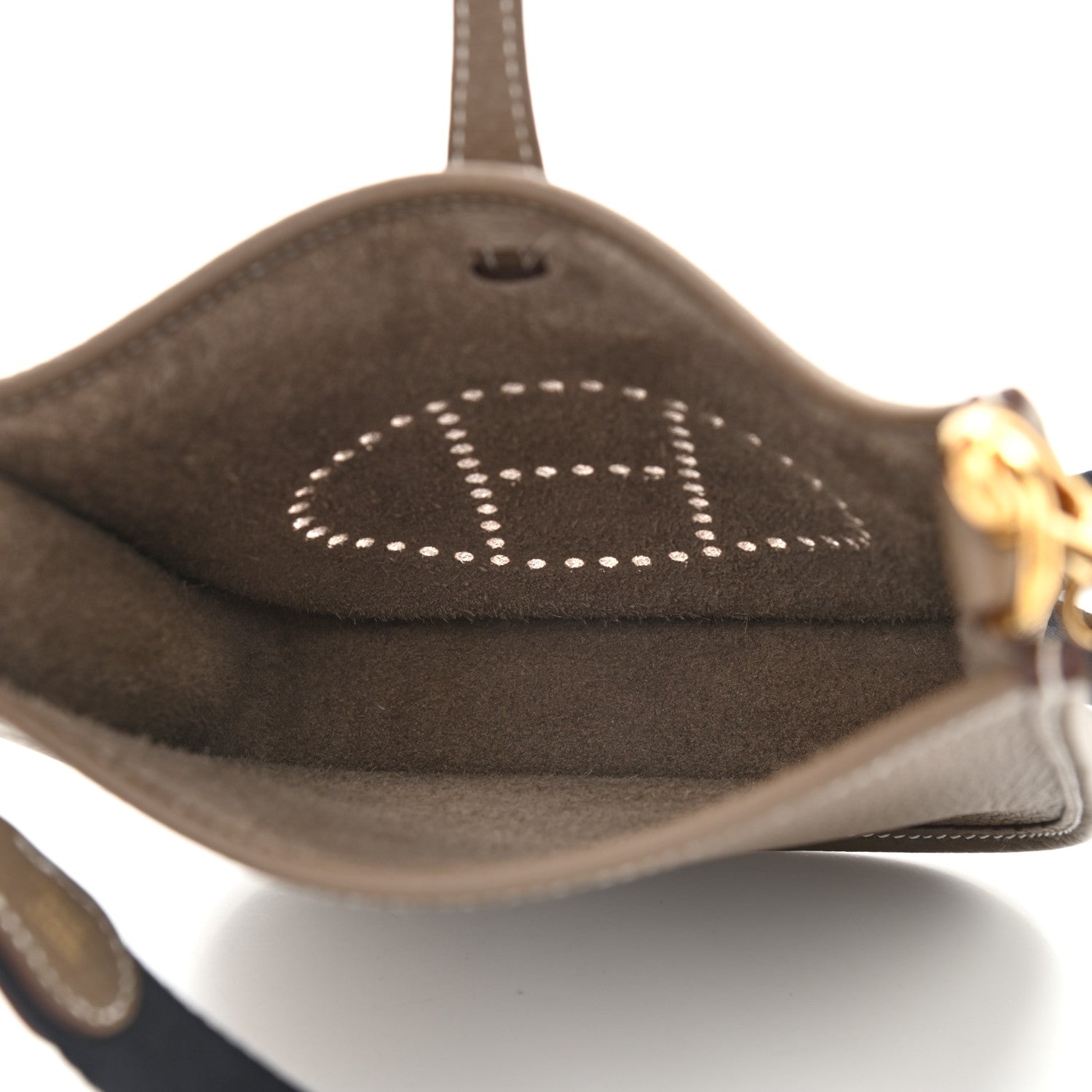 Hermes Taurillon Clemence Amazone Evelyne TPM Etoupe Bleu Indigo 5 of 9