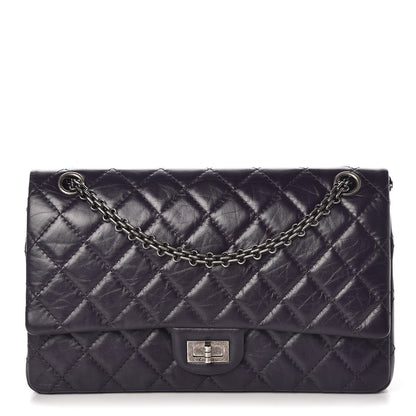 Chanel Aged Calfskin Quilted 2.55 Reissue 226 Flap Dark Purple 1 of 9