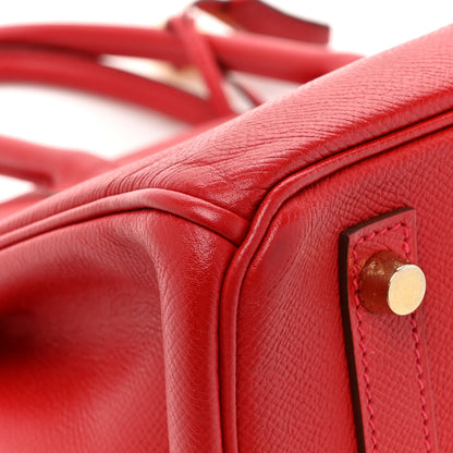 Hermes Epsom Birkin 30 Rouge Casaque 12 of 13