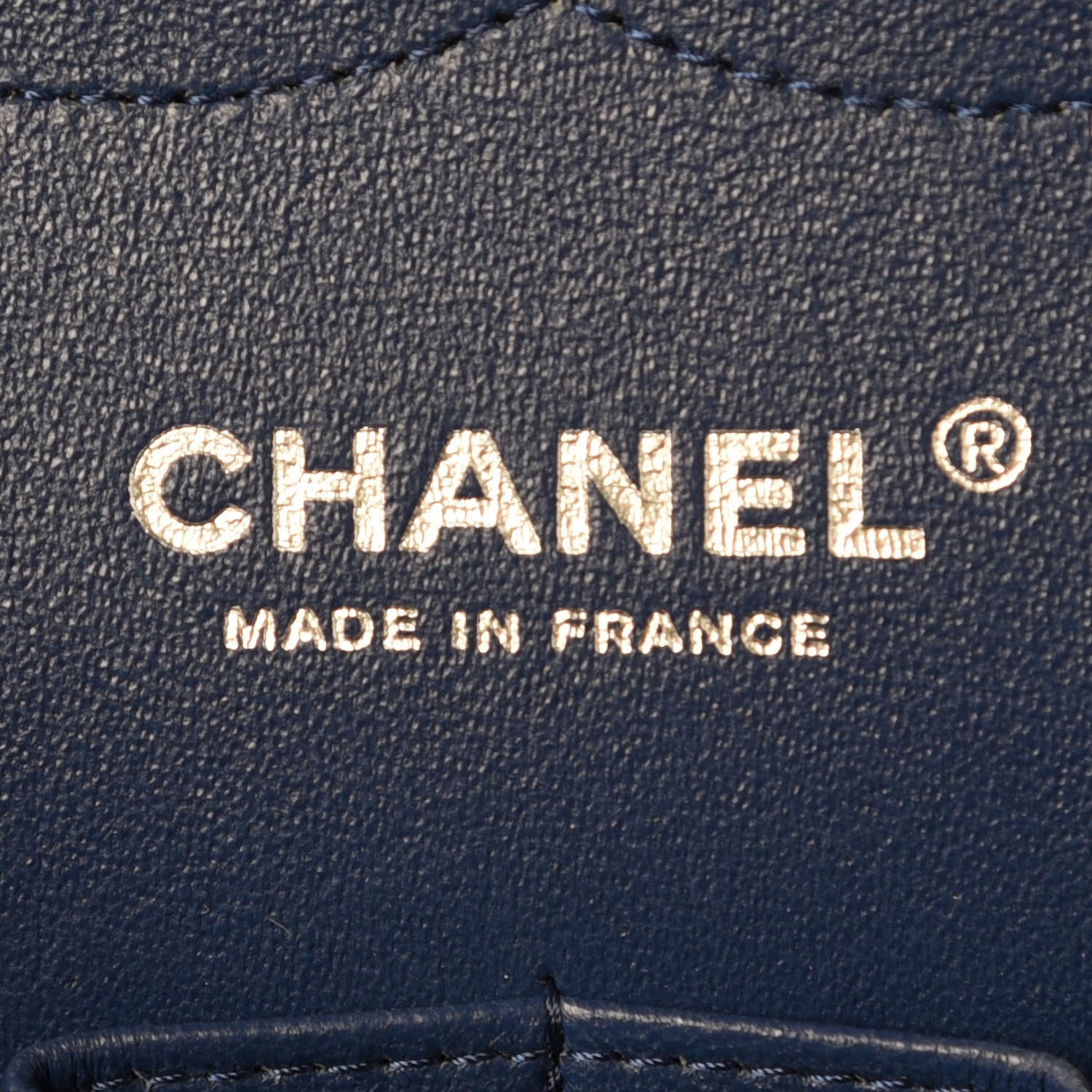 Chanel Lambskin Quilted Jumbo Double Flap Dark Blue 7 of 9