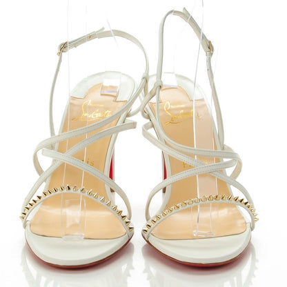 Christian Louboutin Kid Gwinispike 85 Sandals 40 Neige Light gold 2 of 7