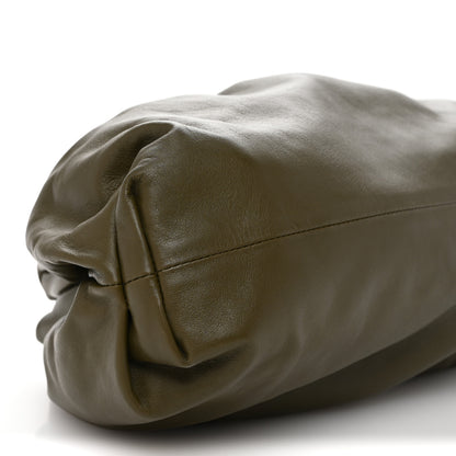 Bottega Veneta Smooth Butter Calf The Pouch Oversized Clutch Kaki Fondent 9 of 11