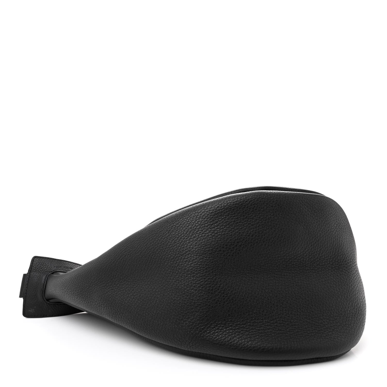 The Row Grained Calfskin Large Slouchy Banana Bag Black 4 of 9