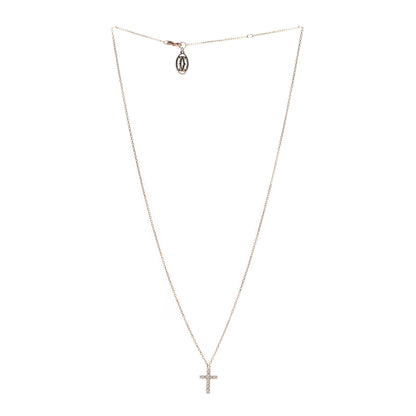 Cartier 18K Pink Gold Diamond Symbols Cross Pendant Necklace 3 of 5