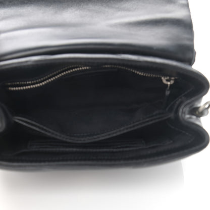 Saint Laurent Calfskin Y Quilted Monogram Toy Loulou Crossbody Bag Black 7 of 12