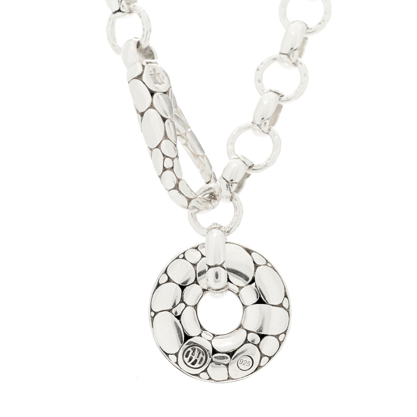 Sterling Silver Kali Pebble Pendant Necklace