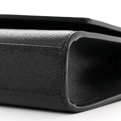 Saint Laurent Grain De Poudre Small Monogram Monochrome Kate Satchel Black 10 of 10