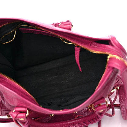 Balenciaga Agneau Classic Gold Hardware S City Rose Dahlia 5 of 10