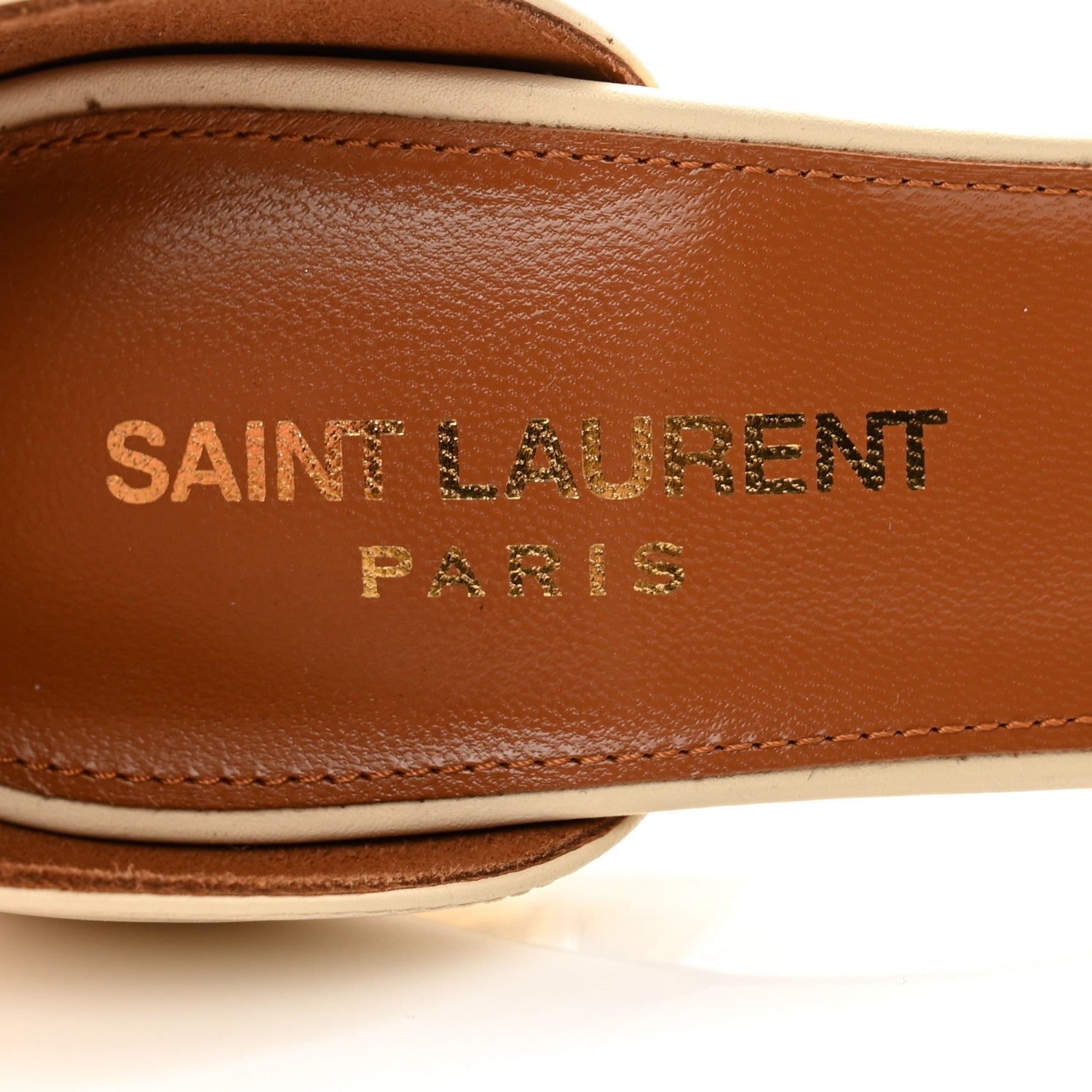 Saint Laurent Calfskin 110 Opyum Sandals 36 Real Beige 6 of 9