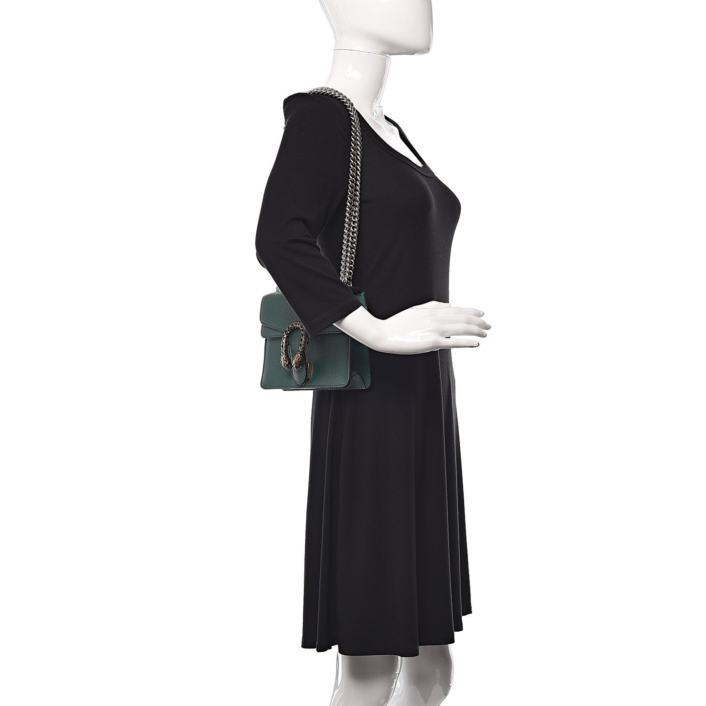 Calfskin Mini Dionysus Shoulder Bag Emerald