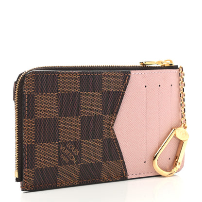 Louis Vuitton Damier Ebene Recto Verso Card Holder Rose Ballerine 3 of 8