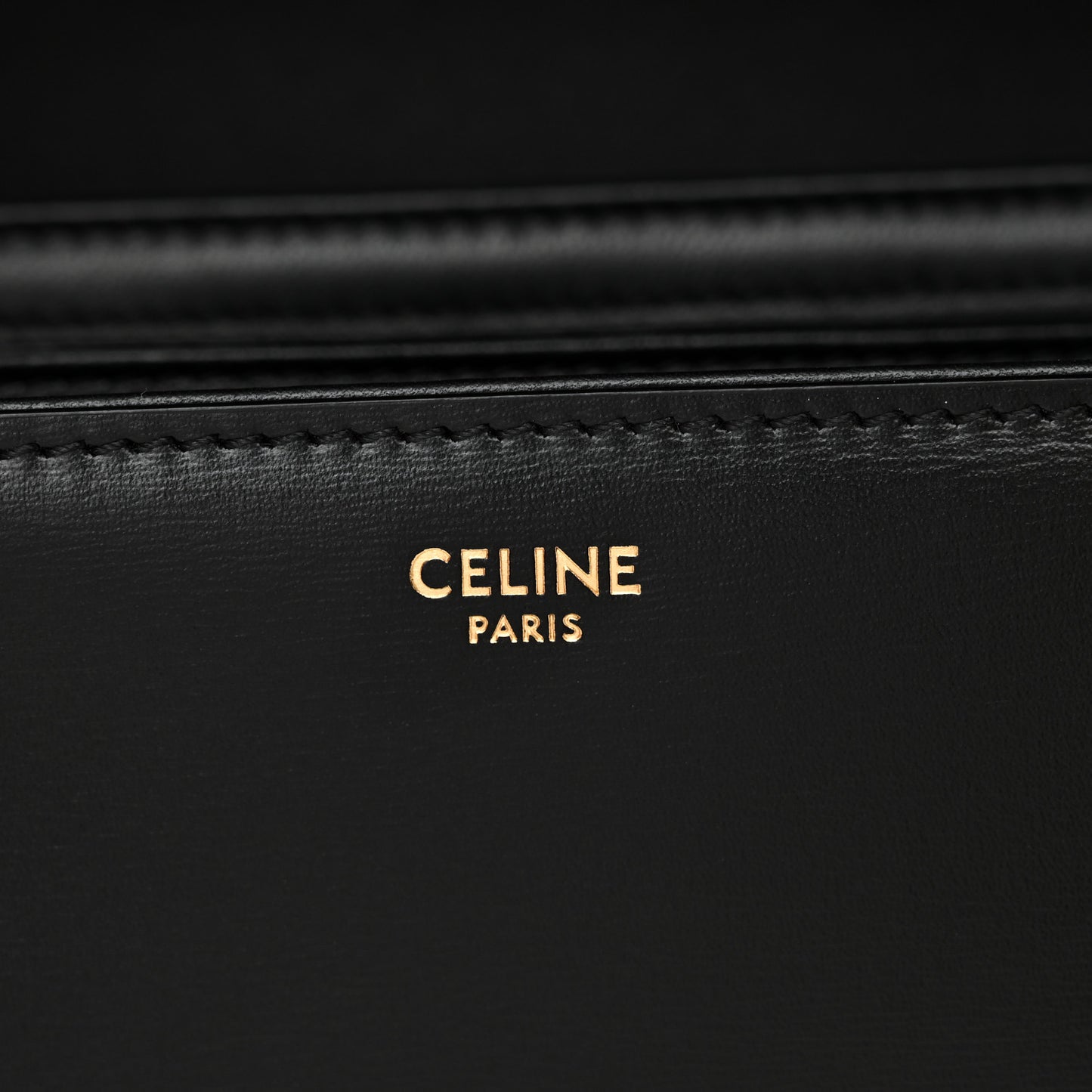 Shiny Calfskin Medium Triomphe Black