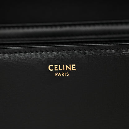 Celine Shiny Calfskin Medium Triomphe Black 6 of 10