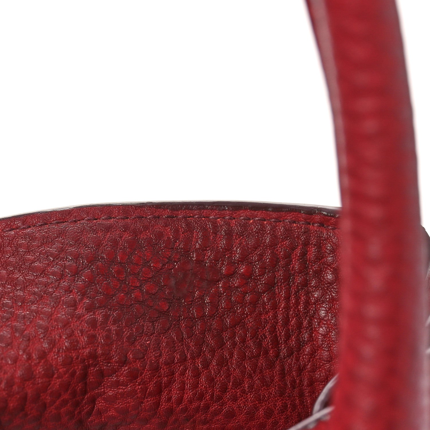 Prada Vitello Daino Tote Rosso 12 of 15