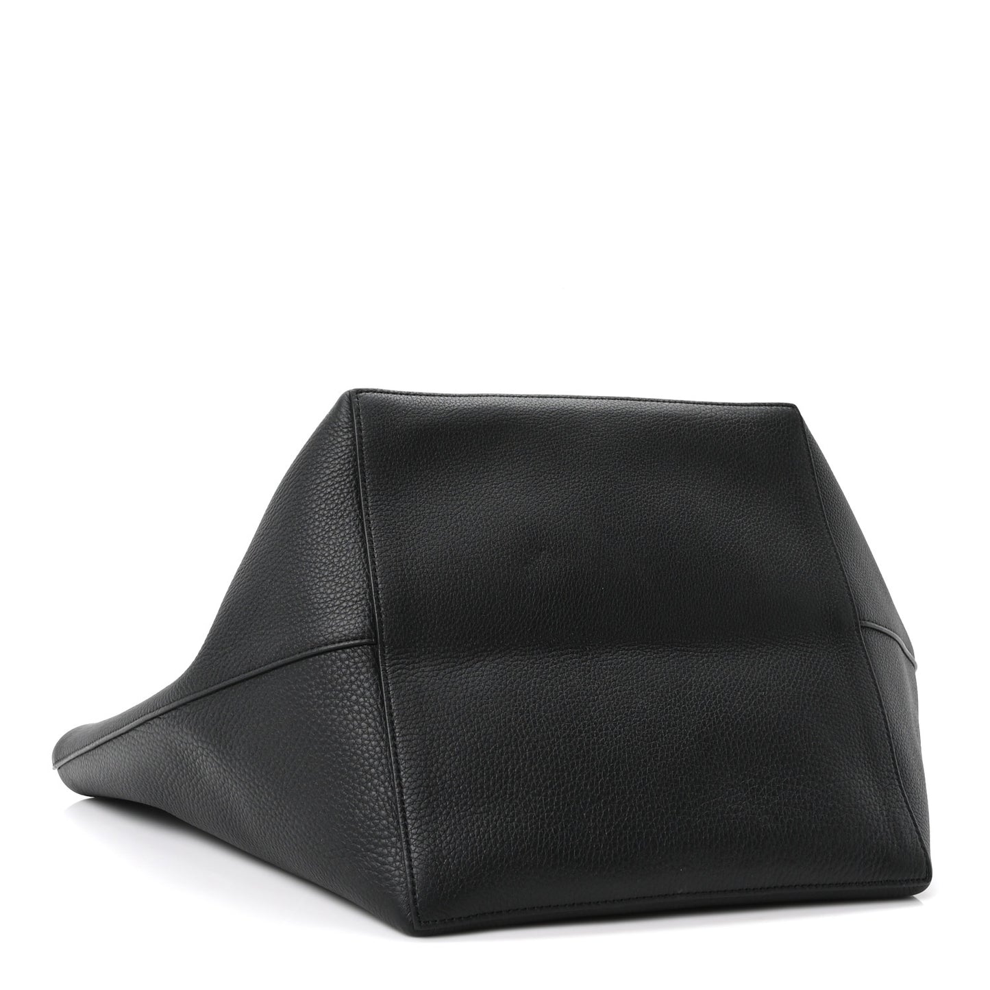 Grained Calfskin Park Tote Three Black
