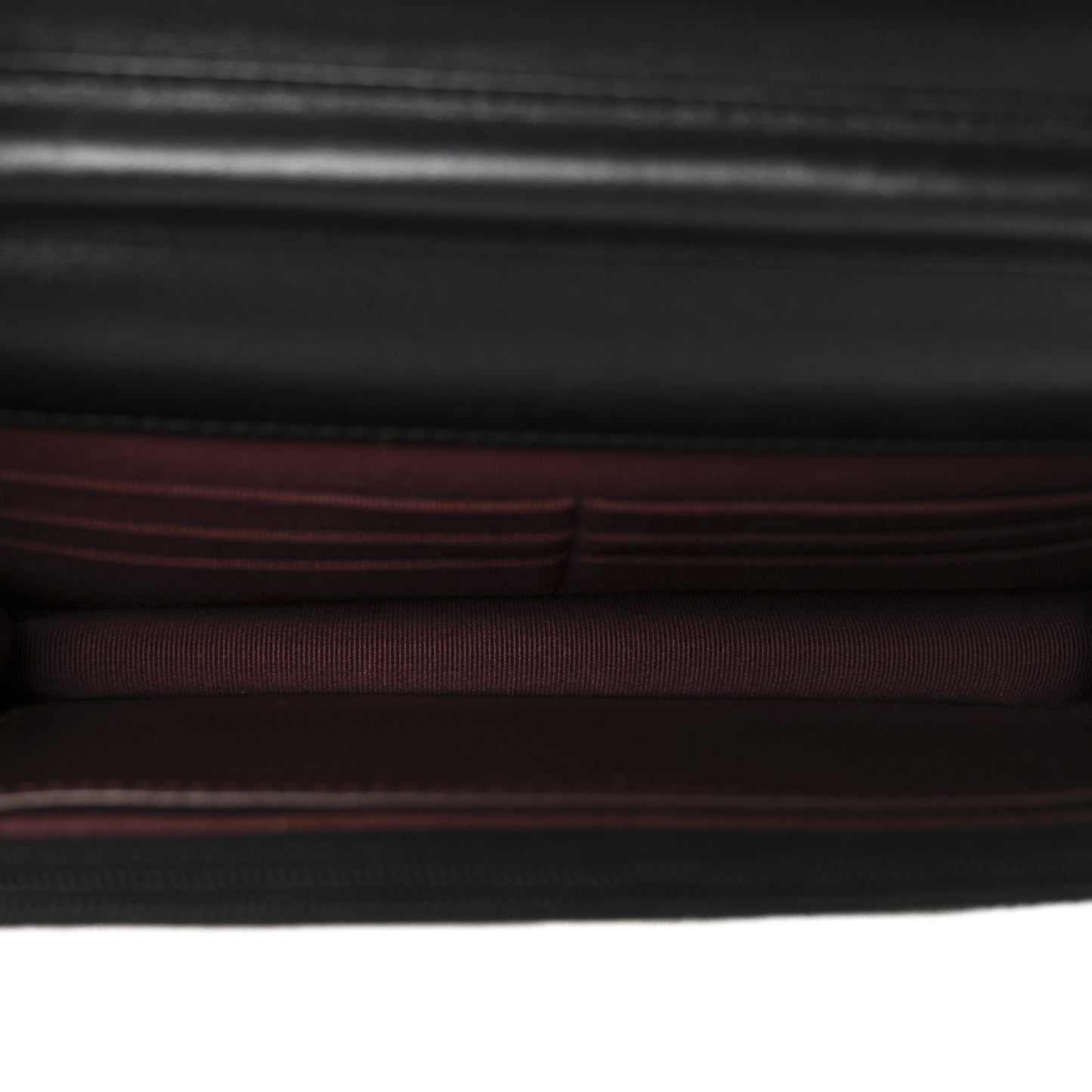 Lambskin Quilted Wallet On Chain WOC Black