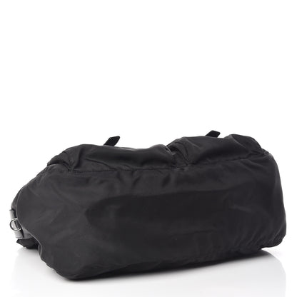 Prada Tessuto Nylon Saffiano Messenger Bag Black 4 of 9