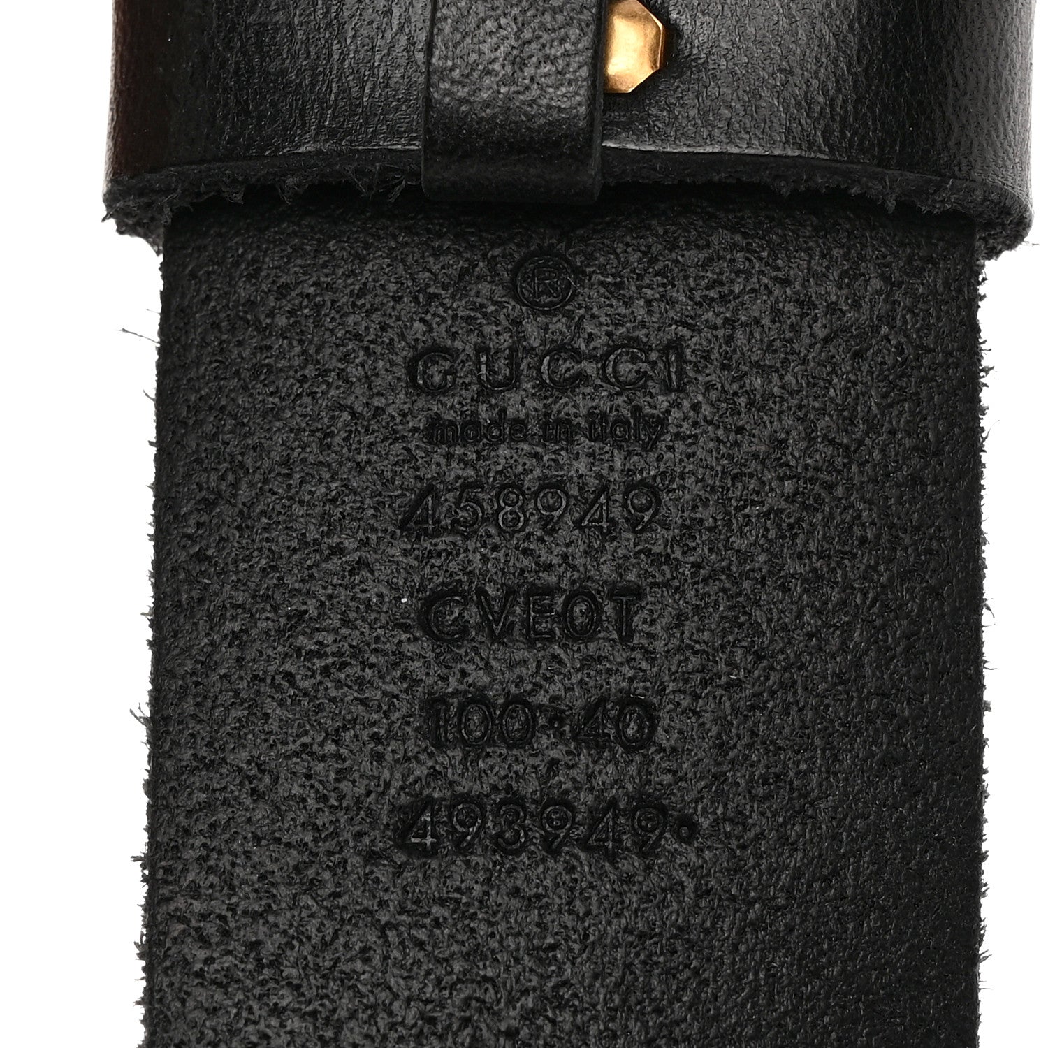 Gucci Faded Calfskin Snake Double G 40mm Belt 100/40 Black 5 of 11