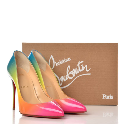 Christian Louboutin Patent Sunrise Pigalle Follies 100 Pumps 38.5 Multicolor 8 of 8