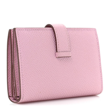Hermes Epsom Mini Bearn Wallet Mauve Sylvester 3 of 13