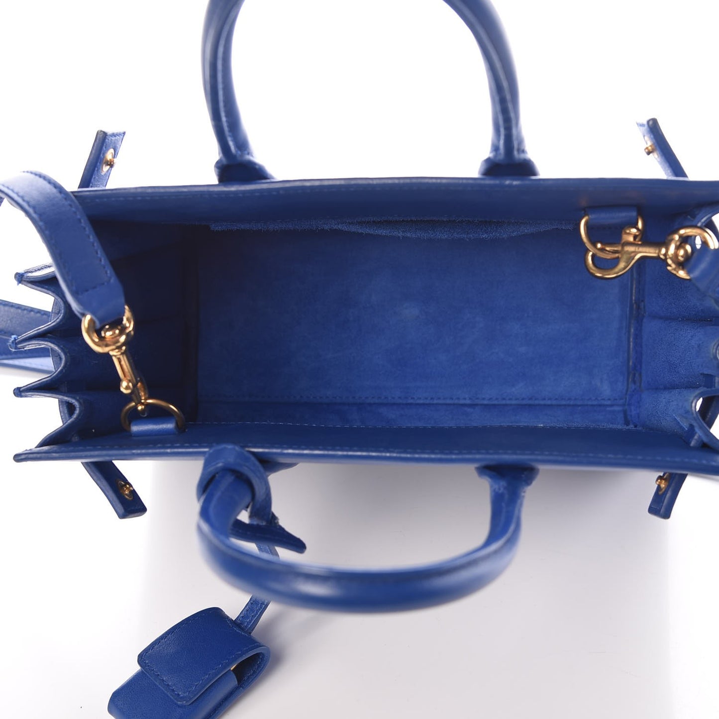 Calfskin Nano Sac De Jour Royal Blue