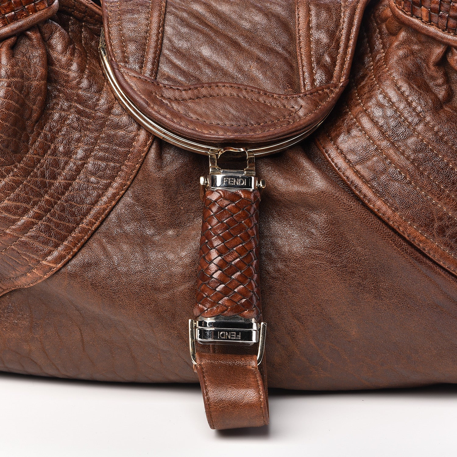 Fendi Nappa Nuvolata Spy Cognac 10 of 10