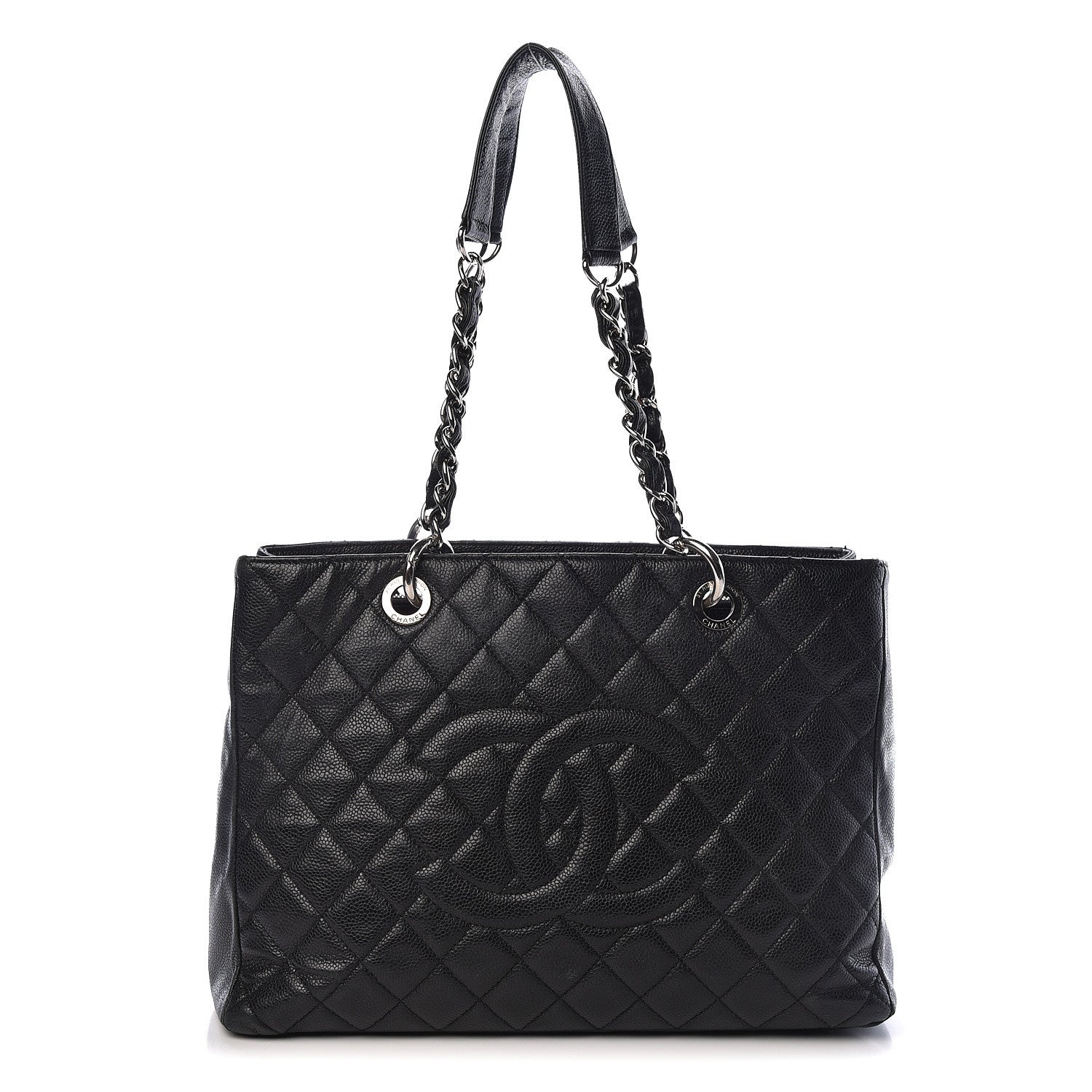 Chanel Caviar Quilted Grand Shopping Tote GST Black 1 of 14