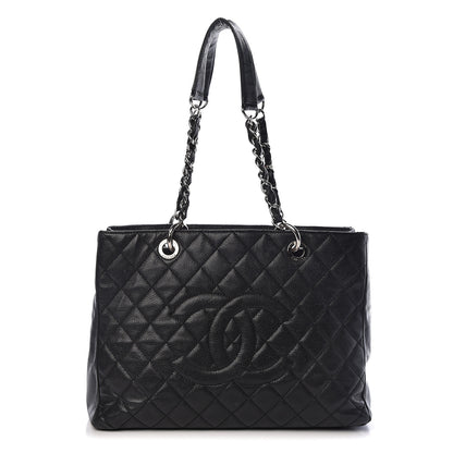 Chanel Caviar Quilted Grand Shopping Tote GST Black 1 of 14