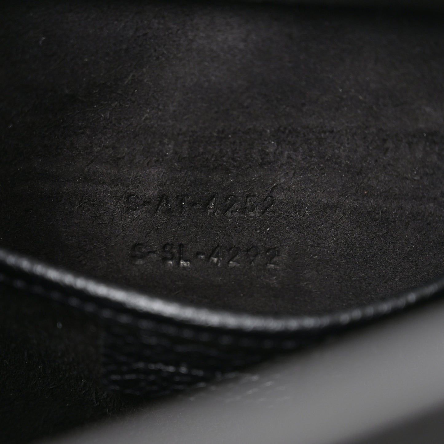 Drummed Calfskin Nano Luggage Black