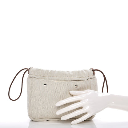 Hermes Canvas Barenia Fourbi 20 PM Pouch Naturel Fauve 2 of 6