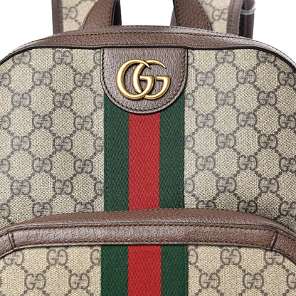 Gucci GG Supreme Monogram Medium Ophidia Day Backpack Brown 7 of 12