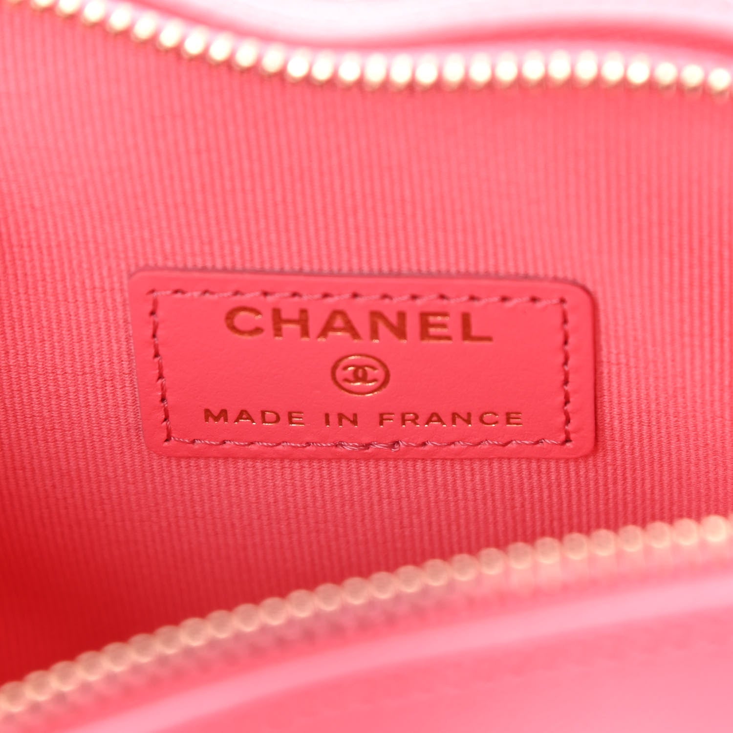 Chanel Lambskin Quilted CC In Love Heart Clutch With Chain Pink 6 of 11
